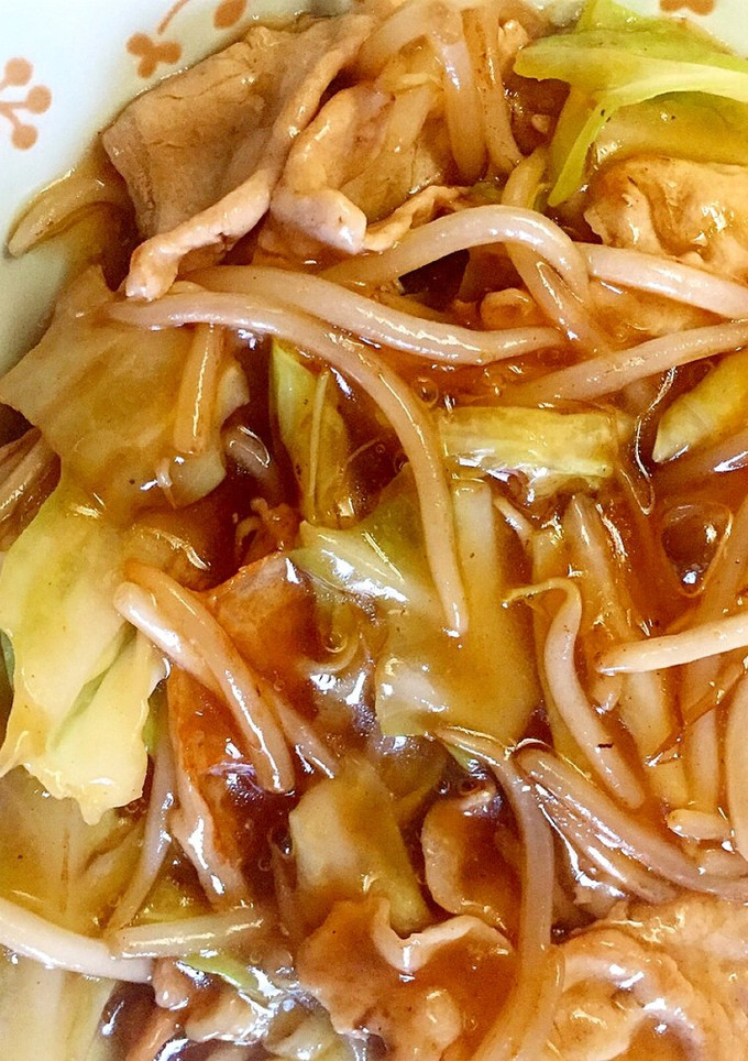 豚肉と野菜のとろとろあんかけ-レシピのメイン写真
