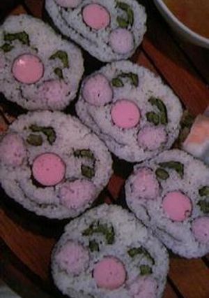 アンパンマンの太巻き寿司-レシピのメイン写真