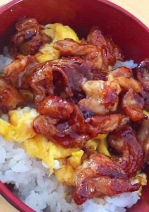 鶏皮照り焼き丼-レシピのメイン写真