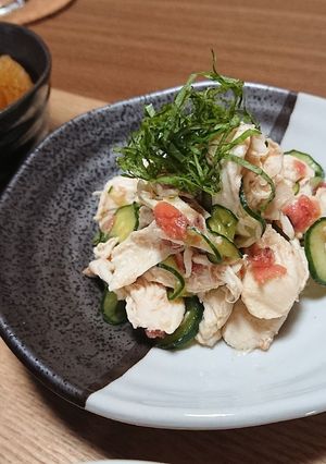 ささみときゅうりの梅肉和え-レシピのメイン写真