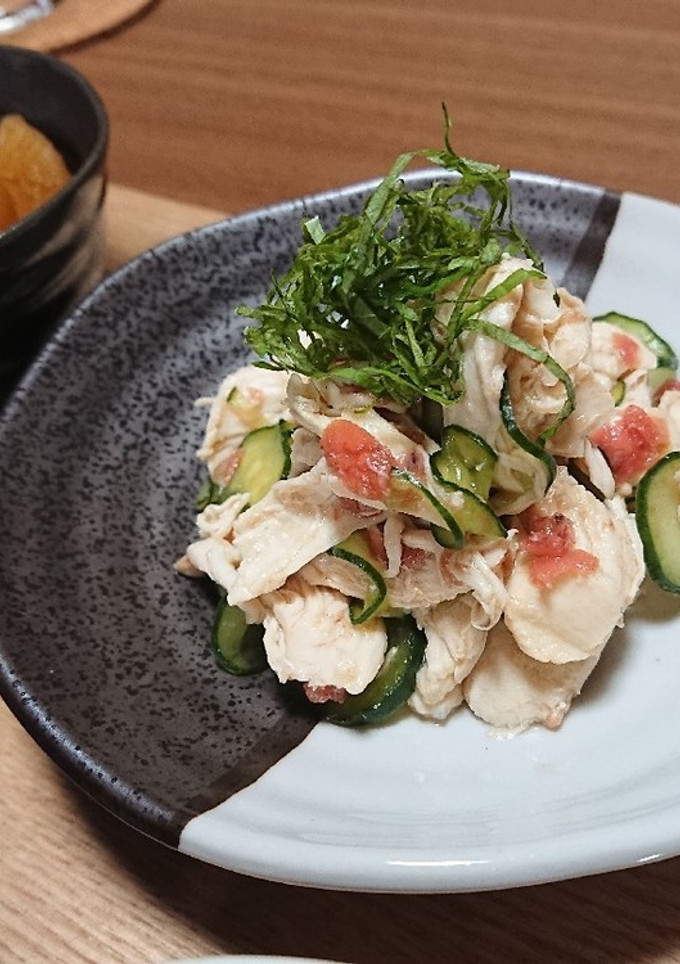 ささみときゅうりの梅肉和え-レシピのメイン写真