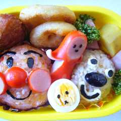รูปของ キャラ弁　アンパンマン