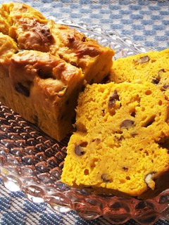 小豆入りパンプキンブレッド(南瓜ケーキ)-レシピのメイン写真