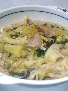 もつ鍋風うどん-レシピのメイン写真