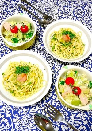 簡単！冷製たらこパスタ☆香味野菜-レシピのメイン写真