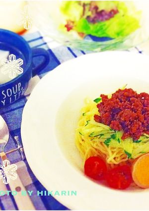 お肉たっぷり☆ジャージャー麺-レシピのメイン写真