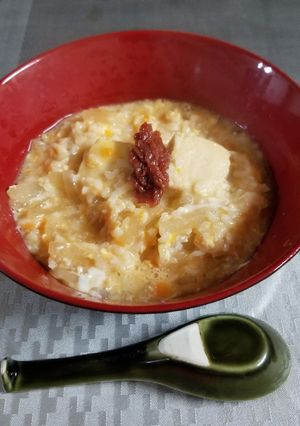 高野豆腐入り卵雑炊-レシピのメイン写真