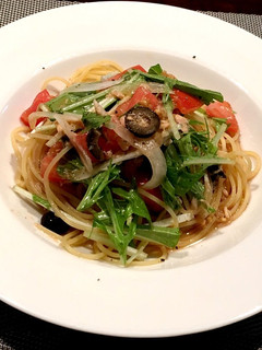 トマトと水菜の冷製パスタ-レシピのメイン写真