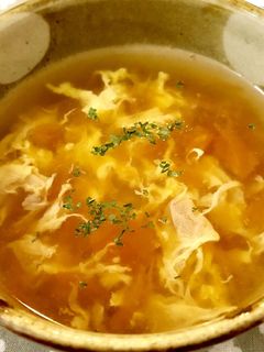 トマト切るだけ♪トマトと卵のスープ-レシピのメイン写真