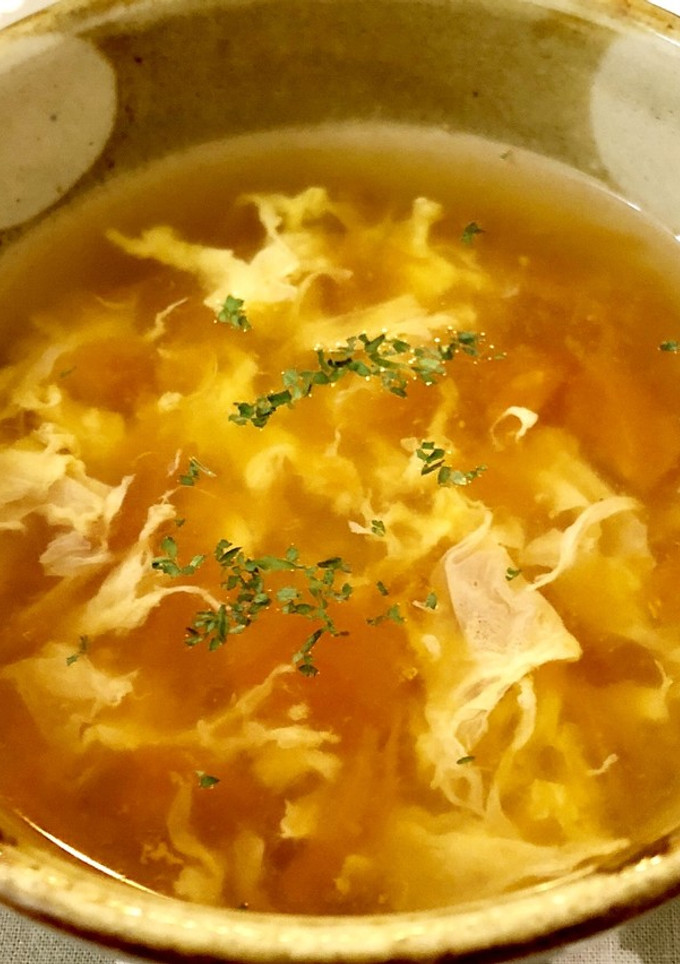 トマト切るだけ♪トマトと卵のスープ-レシピのメイン写真
