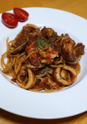 スパゲティ・ペスカトーレ-レシピのメイン写真