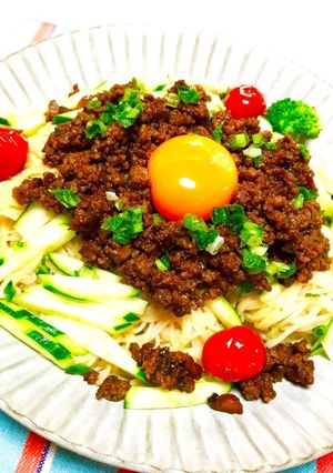 簡単そうめんアレンジ＊汁なし坦々麺風-レシピのメイン写真