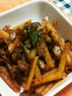子供も大好きじゃがいもと牛肉のカレー炒め-レシピのメイン写真