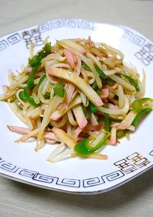 簡単！もやしとかまぼこの青椒肉絲-レシピのメイン写真