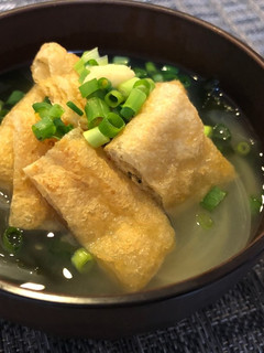 生姜香る焼き油揚げのお味噌汁*-レシピのメイン写真