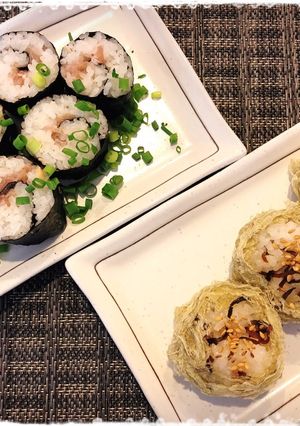 生ハムロール寿司&とろろ昆布巻き＊-レシピのメイン写真
