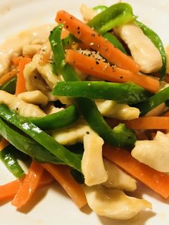 青椒肉絲風★鶏肉のオイスターソース炒め-レシピのメイン写真