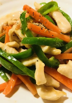 青椒肉絲風★鶏肉のオイスターソース炒め-レシピのメイン写真