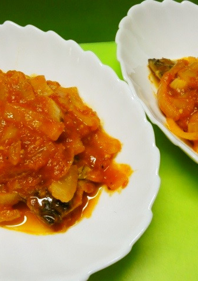 ＊焼き塩サバのトマトソース煮＊-レシピのメイン写真