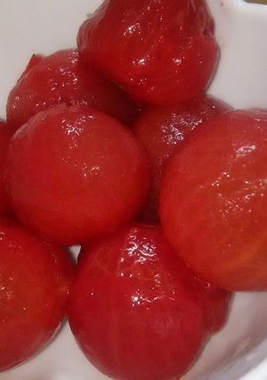 ミニトマトの砂糖漬け？かけ？-レシピのメイン写真