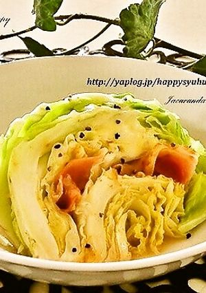 春キャベツの蒸し焼き☆チーズのせ-レシピのメイン写真