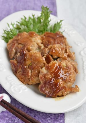 豚こま切れ肉の薬味バーグ照り焼き-レシピのメイン写真