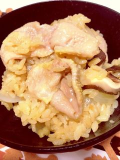 鶏皮の炊き込みご飯-レシピのメイン写真