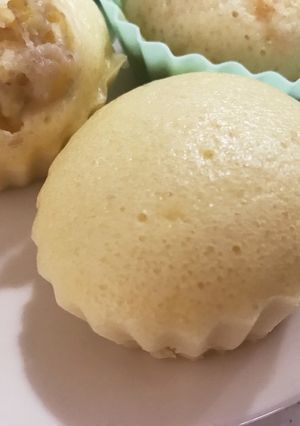 シリコンカップで蒸しパン 離乳食にも-レシピのメイン写真