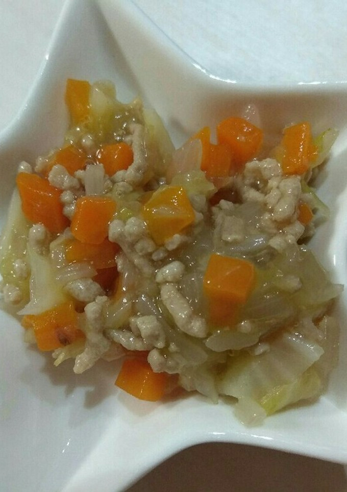 離乳食後期完了期赤ちゃんのための野菜炒め-レシピのメイン写真