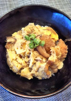 めんつゆｄｅカツ丼　しいたけ入り-レシピのメイン写真