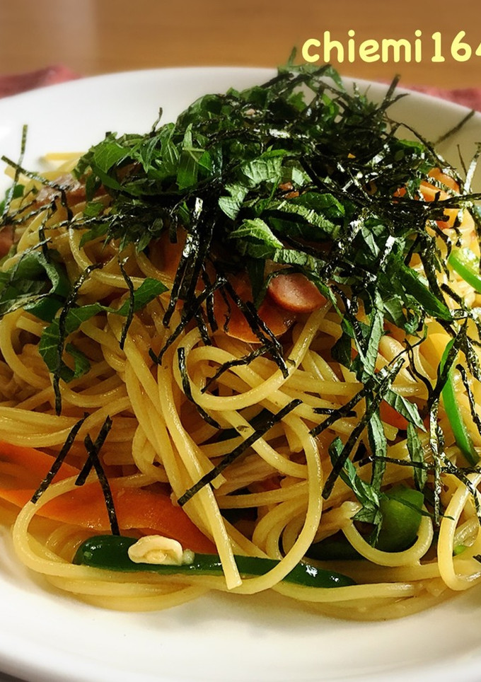 ウィンナーと残り野菜の和風パスタ-レシピのメイン写真