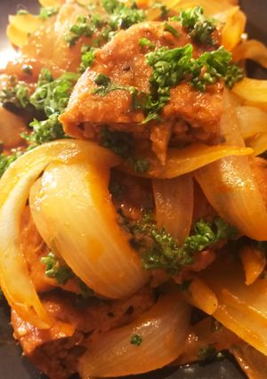 がんもと玉葱のルイボスティー煮カレー風味-レシピのメイン写真