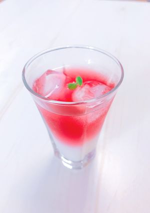 大人のハーブ緑茶カルピス(ハイビスカス)-レシピのメイン写真
