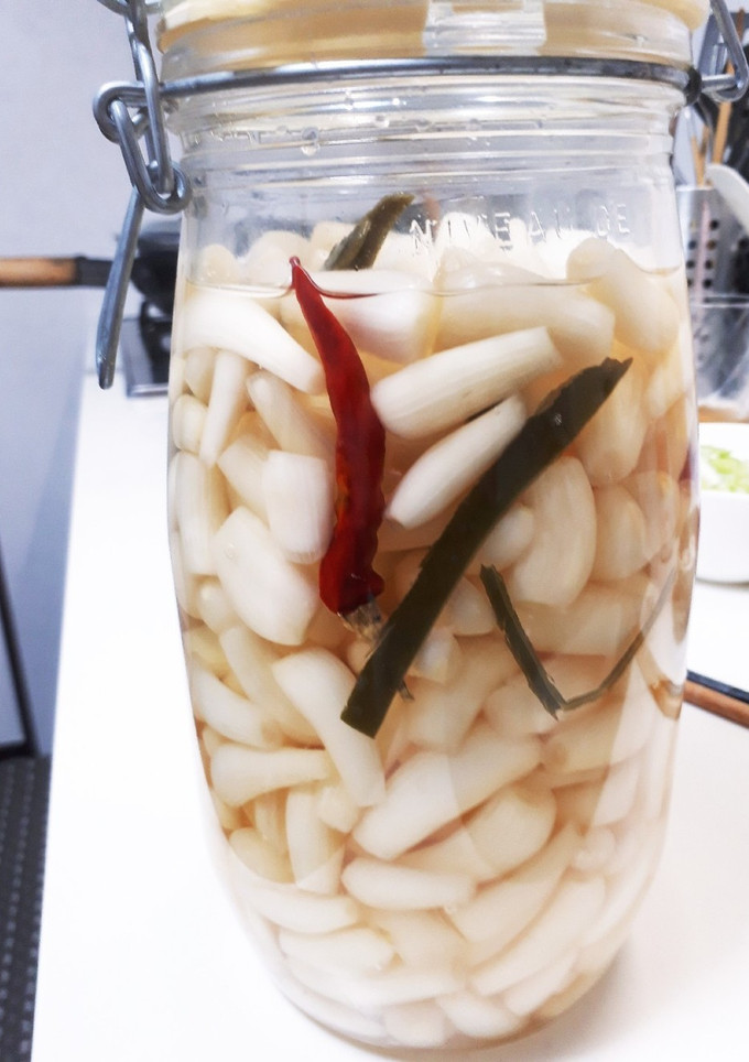 やみつき　洗いらっきょう漬け！-レシピのメイン写真