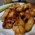 貰った揚げせんべいで唐揚げ
