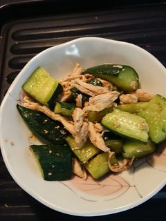 キュウリととりむね中華炒め-レシピのメイン写真