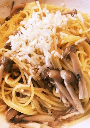レンジで！きのこのバター醤油パスタ-レシピのメイン写真