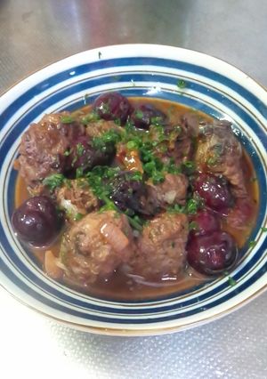 牛肉団子のチェリーソース煮-レシピのメイン写真