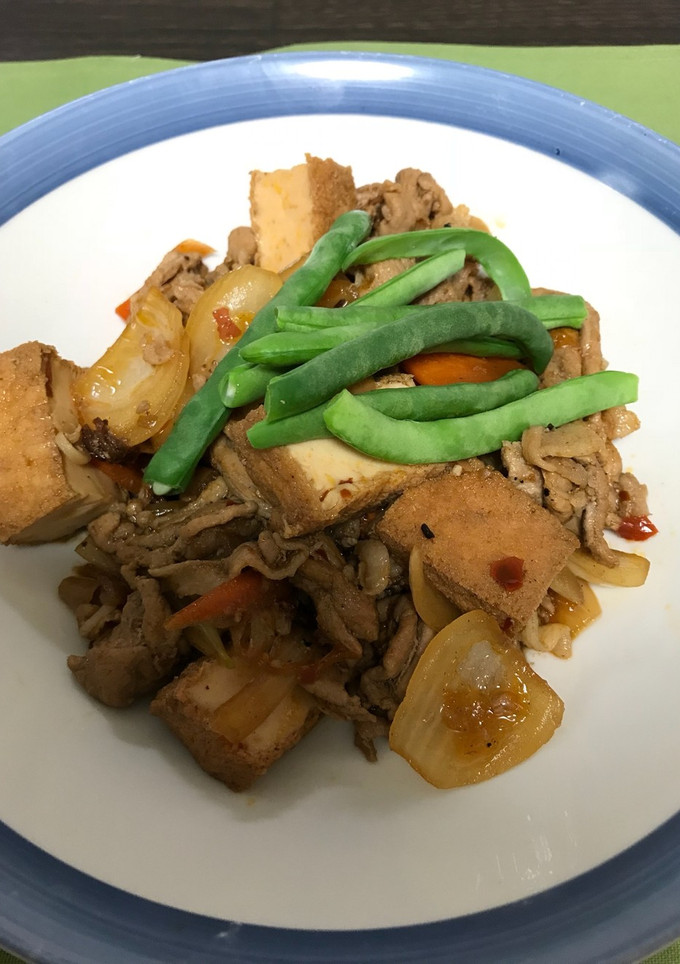 厚揚げと豚肉と野菜の炒め物-レシピのメイン写真