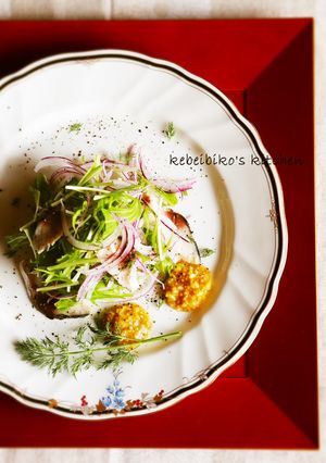 香味ソースが決め手＊炙りしめ鯖の前菜風-レシピのメイン写真