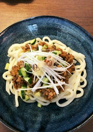 ジャージャー麺風　うどん-レシピのメイン写真