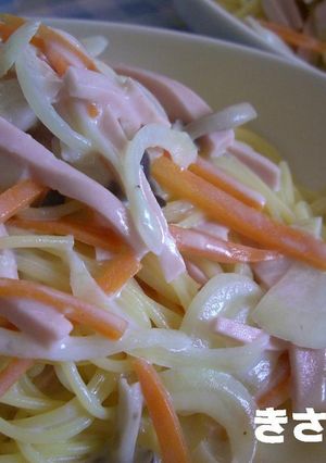 簡単クリームパスタ-レシピのメイン写真