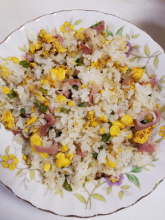アスパラベーコンで炒飯(*´-`)-レシピのメイン写真