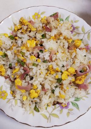 アスパラベーコンで炒飯(*´-`)-レシピのメイン写真