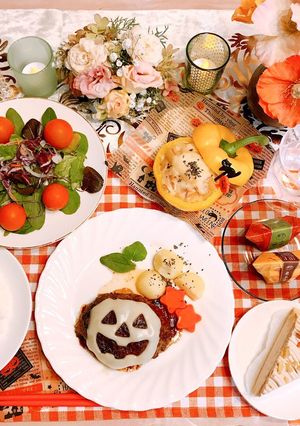 インスタ映え♡ハロウィンハンバーグ-レシピのメイン写真