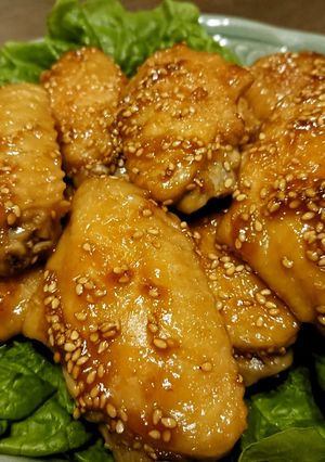 手羽中のゴマ照り焼き-レシピのメイン写真