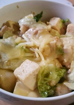 【糖質制限】木綿豆腐と鶏ももの甘煮-レシピのメイン写真