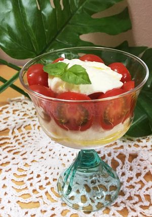 絶品！まろやか塩豆腐のカプレーゼ-レシピのメイン写真