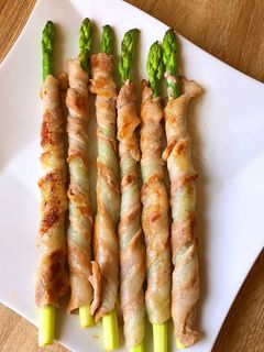 豚バラの丸ごとアスパラ一本巻き!!-レシピのメイン写真