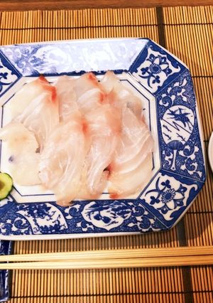鯛のお刺身 (お刺身の下ごしらえ)-レシピのメイン写真